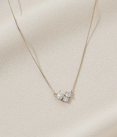 Bezel Set Necklace